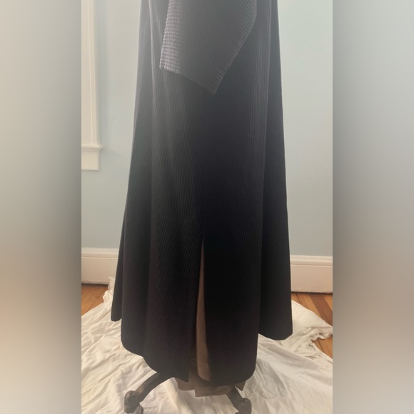 🆕ESKANDAR BERGDORF GOODMAN Size 0 Brown & Black Ribbed Coatigan - Picture 4 of 11